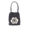 Secondhand Chanel Lambskin Embossed Camellia Logo Tote