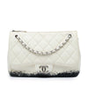 Secondhand Chanel Large Quilted Lambskin Blizzard Zip Top Flap