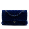 Secondhand Chanel Medium Classic Velvet Double Flap