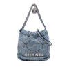 Secondhand Chanel Mini Denim Studded 22 Handbag