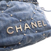 Secondhand Chanel Mini Denim Studded 22 Handbag