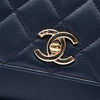 Secondhand Chanel Mini Quilted Caviar Business Affinity Top Handle Flap