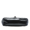 Secondhand Chanel Mini Rectangular Classic Chevron Crumpled Patent So Black Single Flap