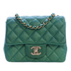 Secondhand Chanel Mini Square Classic Iridescent Lambskin Single Flap