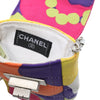 Secondhand Chanel Multicolor Chocolate Bar Canvas Reissue 2.55 Phone Pouch with Chain