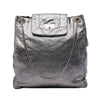 Secondhand Chanel Perforated Crackled Metallic Calfskin Drill Tote