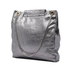 Secondhand Chanel Perforated Crackled Metallic Calfskin Drill Tote