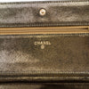 Secondhand Chanel Quilted Iridescent Lambskin Tartan Button Wallet On Chain