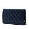 Secondhand Chanel Quilted Lambskin Boy Wallet On Chain