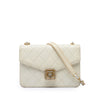 Secondhand Chanel Quilted Lambskin Crystal Geometric CC Frame Flap