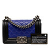 Secondhand Chanel Small Bicolor Lambskin Boy Flap