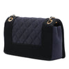 Secondhand Chanel Small Bicolor Quilted Grosgrain Satin Small Mademoiselle Double Flap