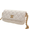 Secondhand Chanel Small CC Quilted Caviar Twist Your Buttons Flap