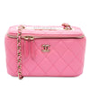 Secondhand Chanel Small Quilted Lambskin Trendy CC Vanity Case with Chain