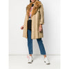 A.N.G.E.L.O. Vintage Cult Beige Fabric and Fox Fur Trench - '70s Second hand
