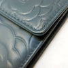 Chanel Powder Blue Embossed Wallet - 2010s Second hand