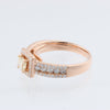 Secondhand Collection Privée 18k Pink GOLD RING with diamonds, Size 52 EU