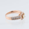 Secondhand Collection Privée 18k Pink GOLD RING with diamonds, Size 52 EU