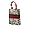 Secondhand Dior DiorAmour Embroidered Canvas Graffiti Vertical Book Tote