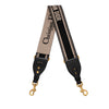 Secondhand Dior Embroidered Cotton Adjustable Shoulder Strap with Ring