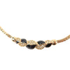 Secondhand Dior Gold Plated Enamel and Strass Choker Necklace