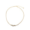 Secondhand Dior Gold Plated Enamel and Strass Choker Necklace