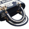Secondhand Dior Medium Embroidered Canvas Cornely Lady D Lite