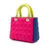 Secondhand Dior Medium Tricolor Lambskin Cannage Lady Dior