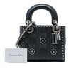 Secondhand Dior Mini Calfskin Cannage Studded Flower Lady Dior