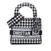 Secondhand Dior Mini Embroidered Canvas Houndstooth Lady D Lite