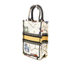 Secondhand Dior Mini Embroidered Canvas Pixel Zodiac Vertical Book Tote