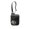 Secondhand Dior Stussy Bee Applique Calfskin Saddle Crossbody