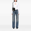 Secondhand Dior Stussy Bee Applique Calfskin Saddle Crossbody