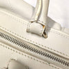 Secondhand Chanel Cream White Quilted Leather Handbag - 2000s