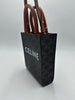 Celine Sulky Vertical Cabas Tote Canvas with Leather