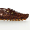 Gianfranco Ferré Brown Crocodile Leather Loafers - 2000s Second hand