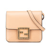Secondhand Fendi Leather Crystal Fab Crossbody