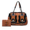 Secondhand Fendi Medium Leather B Bag Top Handle Bag