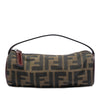 Secondhand Fendi Zucca Canvas Barrel Pochette