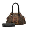 Secondhand Fendi Zucca Canvas Grommet Etniko Du Jour Tote