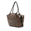 Secondhand Ferragamo Gancini Coated Canvas Tote