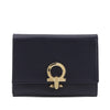 Secondhand Ferragamo Leather Gancini Trifold Small Wallet