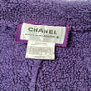 Chanel Jacket Made
In Violet Suede And
Wool Secondhand