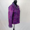 Chanel Jacket Made
In Violet Suede And
Wool Secondhand