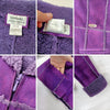 Chanel Jacket Made
In Violet Suede And
Wool Secondhand