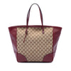 Secondhand Gucci GG Canvas and Calfskin Bree Tote