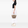 Secondhand Gucci GG Canvas and Metallic Calfskin Bree Tote