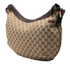 Secondhand Gucci GG Canvas Web Half Moon Crossbody