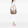 Secondhand Gucci GG Canvas Web Half Moon Crossbody