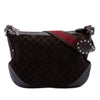 Secondhand Gucci GG Suede Studded Pelham Crossbody